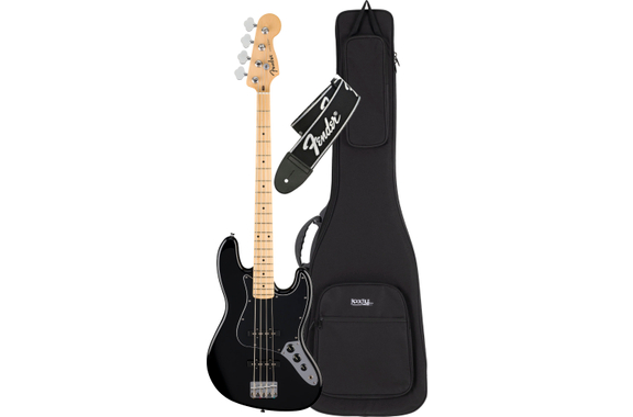 Fender Standard Jazz Bass Black Set image 1