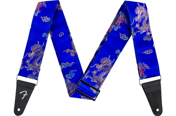 Fender Satin Dragon Strap Royal Blue image 1