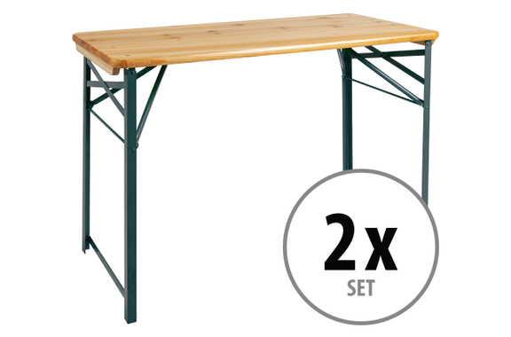Stagecaptain BBT-119 Hirschgarten Bierzelttisch 119 cm Natuur 2x Set image 1