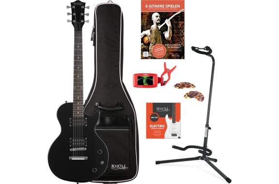 Rocktile L-100 BL E-Gitarre Black Einsteiger Set image 1
