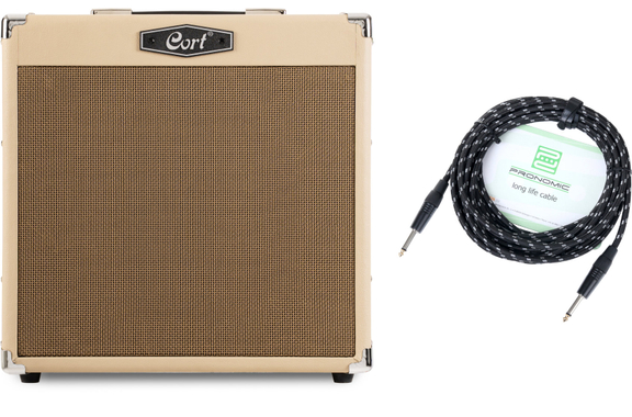 Cort CM30-R White Sand Set avec câble image 1