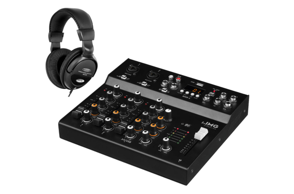 IMG Stageline MXR-4 USB Mixer with Bluetooth Set image 1