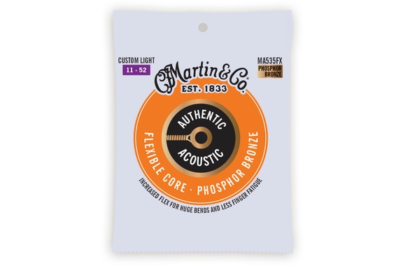Martin Guitar MA535FX Authentic Acoustic Flexible Core Phosphor Bronze Custom Light image 1