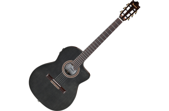Ibanez GA360TCE-TBK Concertgitaar Transparent Black High Gloss image 1