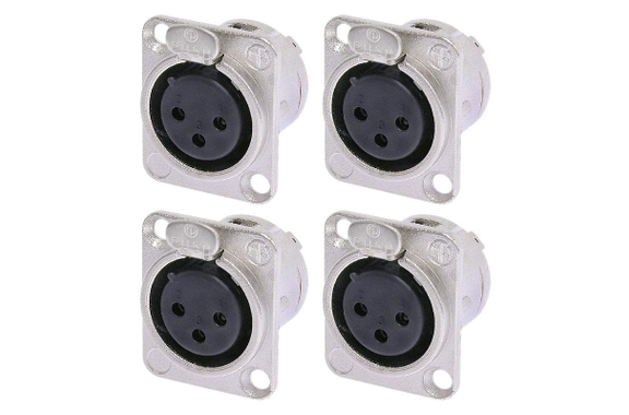 Neutrik NC3FDL1 XLR Connettore Da Pannello female Confezione Da 4 image 1