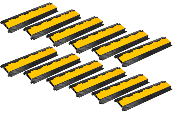 Pronomic Protector 2-100 Passacavi 2-Canali con Connessione a Spina 12x Set image 1