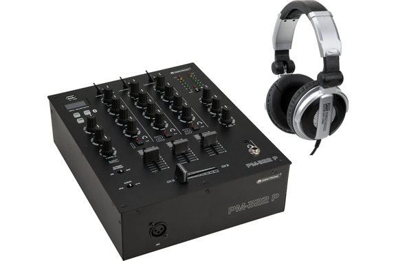 Omnitronic PM-322P DJ Mixer met Bluetooth & MP3-Player Set image 1