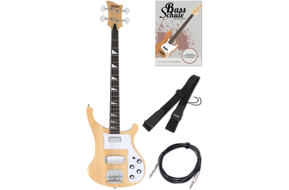 Rocktile Pro RB-400N Lumberjack E-Bass Natur Set image 1