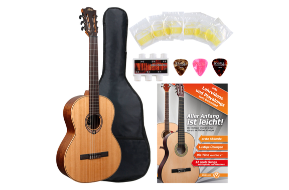LAG OC170 Occitania 170 4/4 Guitare Classique Starter Set image 1