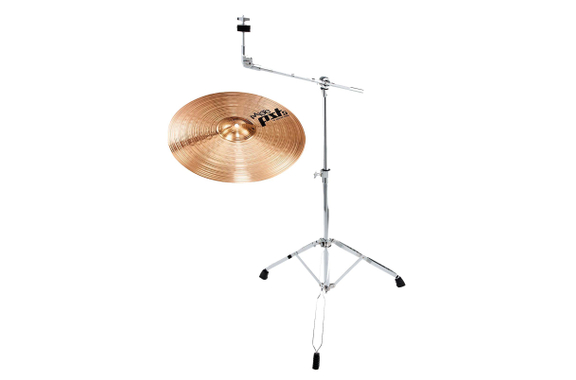 Paiste PST 5 14" Medium Crash Set con Soporte de Galgen image 1
