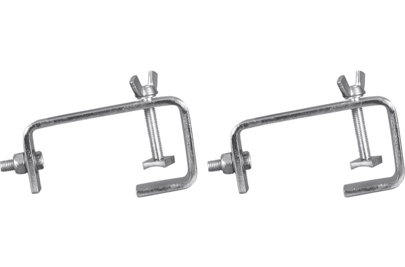 Eurolite TH-51 Theater Hook Silver 2-Piece Set image 1