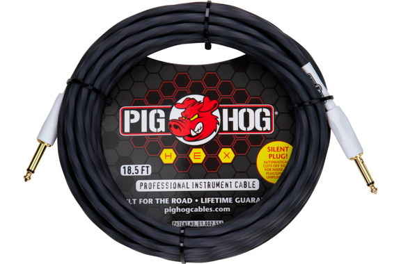 Pig Hog Hex Series Silent Kabel 5,6m Grey image 1