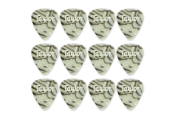 Taylor Celluloid 12 Stuks Plectrums Abalone 0,96 image 1