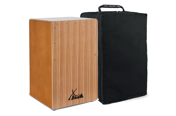 XDrum Cajon El Bajo Bass Port Walnut / Zebra incl. Funda image 1