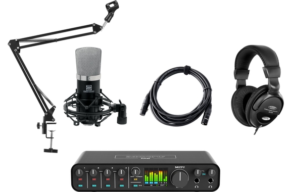 MOTU M6 6-Kanal USB C Audiointerface Podcast Set image 1