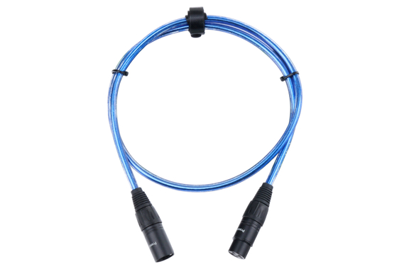 Pronomic Stage XFXM-Blue-1 Cable de Micrófono XLR 1 m Metallic Blue image 1
