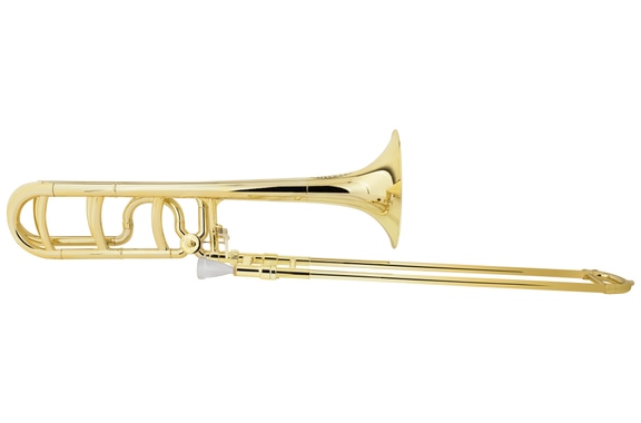 Classic Cantabile MardiBrass Trombón Cuarto de Plástico Bb/F dorado image 1