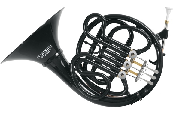 Classic Cantabile WH-20BK MardiBrass Cor d'harmonie en plastique en F noir image 1
