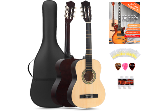 Classic Cantabile Acoustic Series AS-851-L Guitare Classique 1/2 pour Gaucher Set Débutant image 1