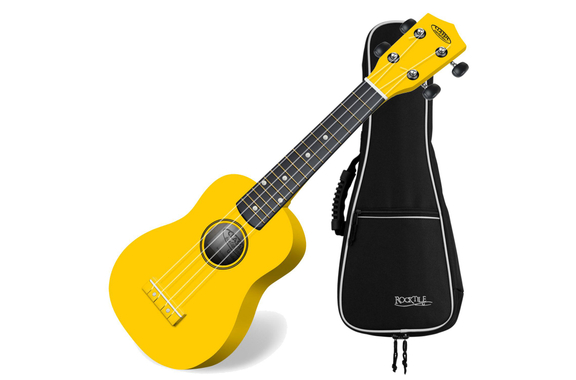 Classic Cantabile US-100 YE Ukulélé Soprano Jaune - Set avec housse image 1