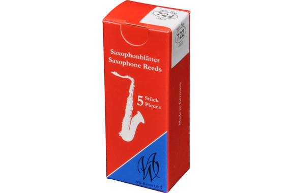 AW Woodwinds 722 Jazz Anches Saxophone Ténor (2,5) Pack De 5 image 1