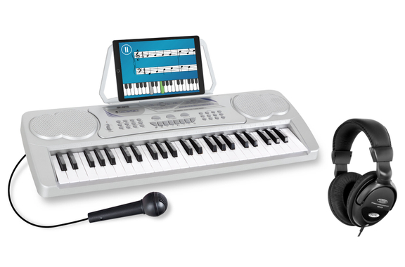 McGrey BK-4910SR Ensemble Clavier Débutant Argent, Casque Inclus image 1