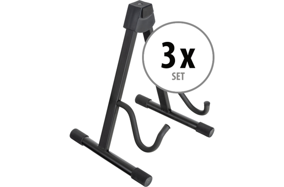 Classic Cantabile Guitar Stand GS-2009E for Electric Guitar, Electric Bass 3x Set image 1