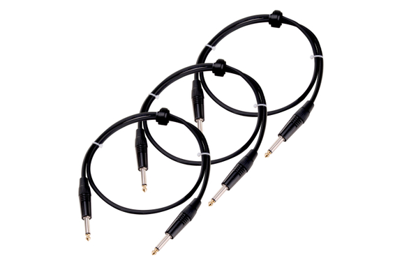 Pronomic Stage INST-1 Instrumentkabel Jack 1m zwart 3-delige set image 1