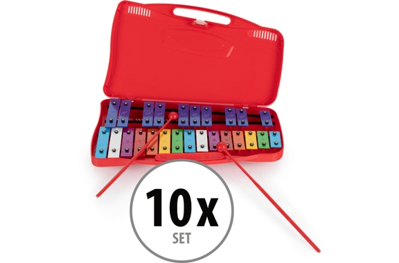 Classic Cantabile GSR-25 Sopran Glockenspiel chromatisch 10x Set image 1
