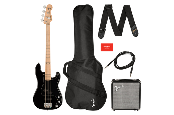 Squier Affinity Precision Bass PJ MN Black Pack image 1