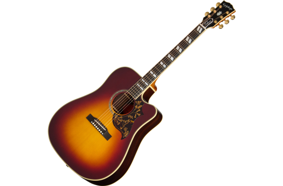 Epiphone Hummingbird Deluxe EC Autumn Burst image 1