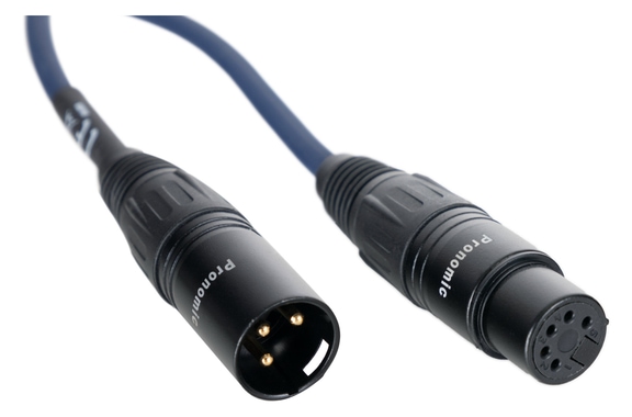 Pronomic Stage 5F3M-0.2 DMX Adapter-Kabel 5-pol female auf 3-pol male 20 cm image 1