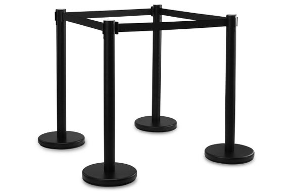 Stagecaptain PLS-200B Absperrständer Personenleitsystem schwarz 4x Set  - Retoure (Verpackungsschaden) image 1