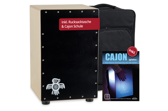 XDrum Cajon Peruana Black Wood incl. Cajonschool image 1