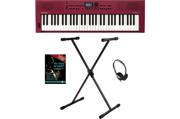 Roland GO:KEYS 3 Dark Red Keyboard Set image 1