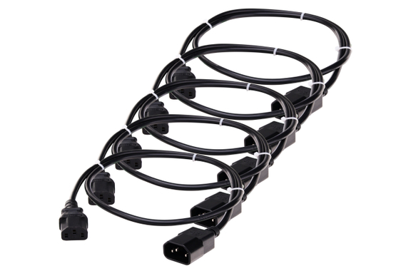 Pronomic IECIEC-1,0 Cavo Prolunga Alimentazione 1,0m Set da 5 image 1
