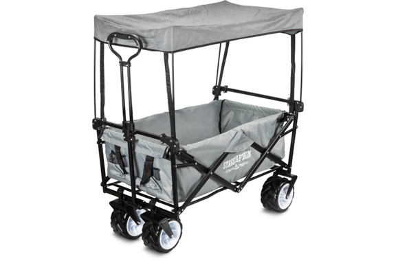Stagecaptain Bollycart-907D GY Bollerwagen mit Dach image 1