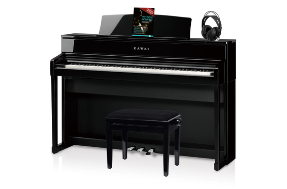 Kawai CA 701 EP Digitalpiano Negro pulido Set image 1