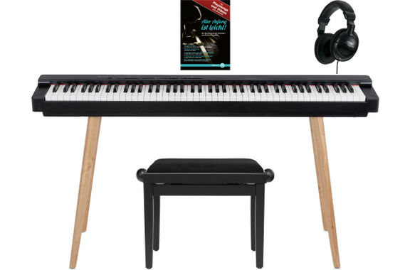 Classic Cantabile SP-316 Stagepiano Home Set Zwart image 1