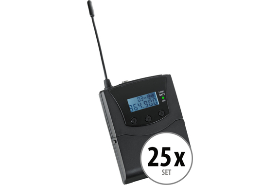 Pronomic Silent Disco V2 SDR-BP30 Bodypack-Receiver 25x Set image 1