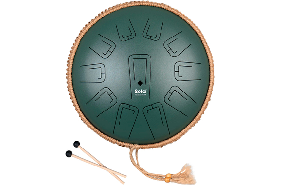 Sela SETD13U2 Unity Tongue Drum 13" C-Major Green 432 Hz image 1
