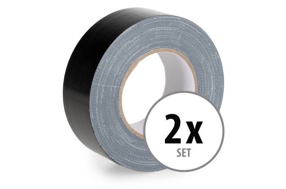 Stagecaptain DT-4850BK-PRO Fabric Tape Gaffa Tape 50m 2-Pack Black image 1