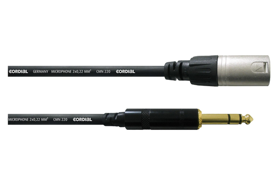 Cordial CFM 3 MV Stereoklinke/XLR Kabel 3 m Schwarz image 1