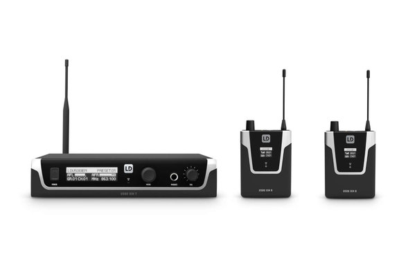 LD Systems U508 IEM In Ear Monitoring Dubbel Set image 1