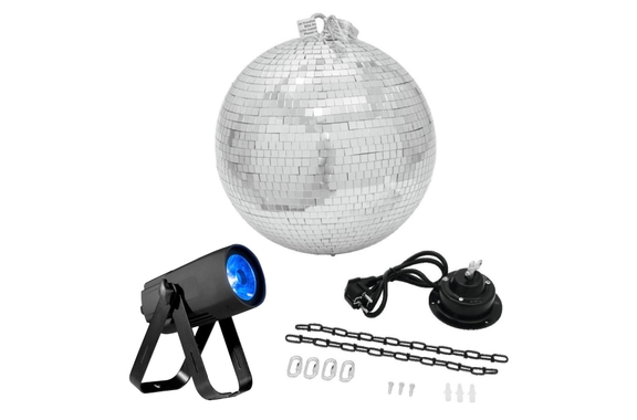 ADJ Saber Spot RGBW LED Pinspot Set incl. 30 cm Mirror Ball and Motor image 1