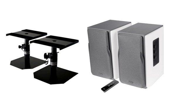 Sistema de Altavoces Edifier R1380T en Blanco con Soporte image 1