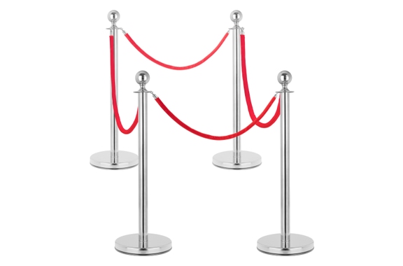 Stagecaptain PLS-150 Deluxe 4.4-200S Absperrständer Personenleitsystem 2,0m silber image 1