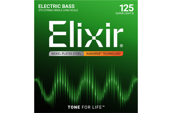 Elixir 15425 Corde Simple Pour Basse Électrique Nanoweb Long Scale 125 image 1