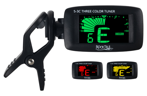 Rocktile 5-3C Three Color Clip-Tuner image 1