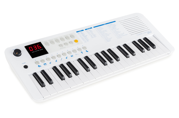 Classic Cantabile MINI-37 Clavier blanc-bleu image 1
